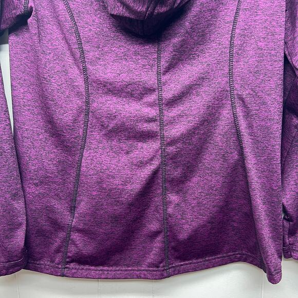 FREE2B Activewear Women's Purple Hooded Long Sleeve Pullover Size Medium - Picture 8 of 11